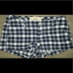 Navy & White checkered shorts